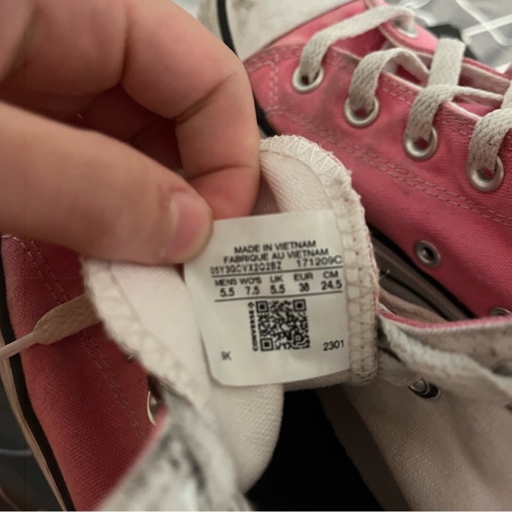 Custom Pink Platform Converse - image 2